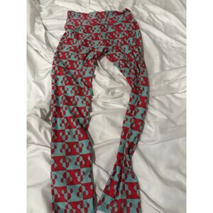 Disney Lularoe OS Leggings Turquoise Pink Minnie